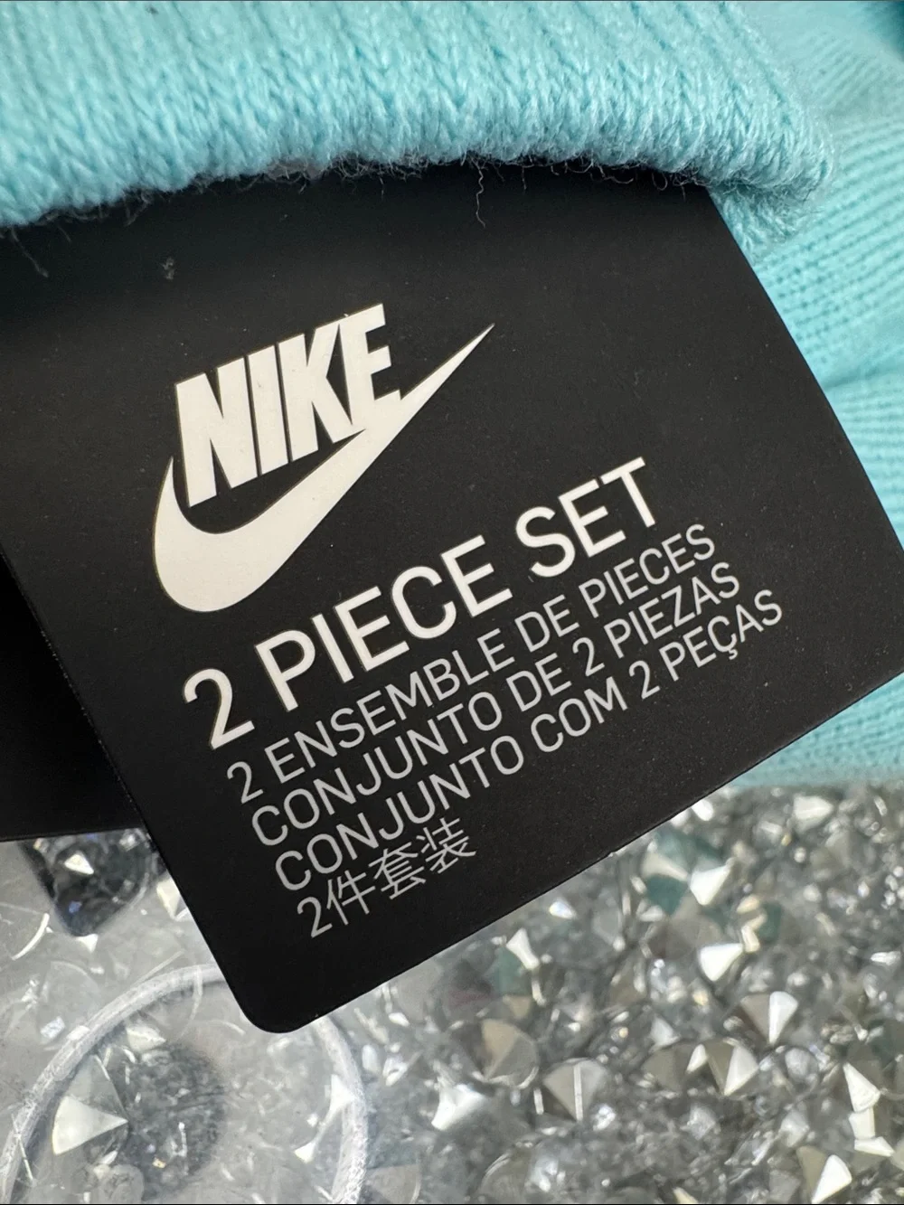Nike Aqua Knit Beanie and Glove Set NWT